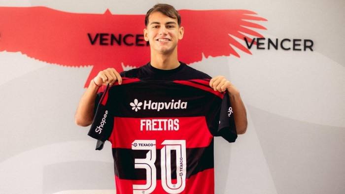 Flamengo anuncia Joaquín Freitas, jovem atacante que estava no River Plate